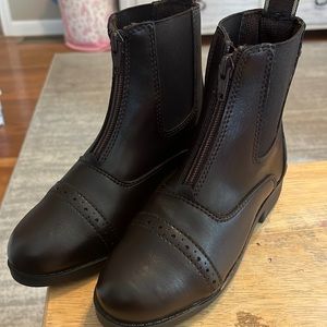 COPY - EQUISTAR Girl's All-Weather Synthetic Zip Paddock Boots